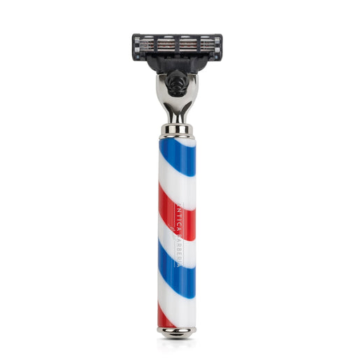 Antica Barberia Mondial US Barbiere Special Collection Cartridge Razor Handle Razor Handle White Smoke Mach3
