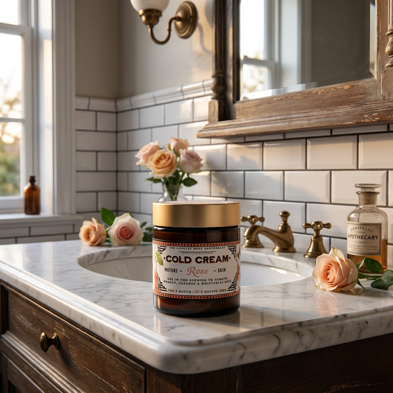 The Lovely Rose Apothecary Rose Cold Cream Black