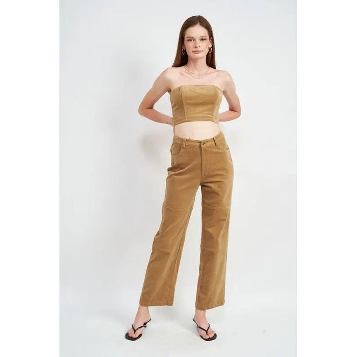 RELAXED FIT CORDUROY PANTS