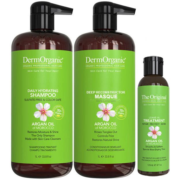 DermOrganic Official Shop Hair Repair Treatment Kit - Salon Size