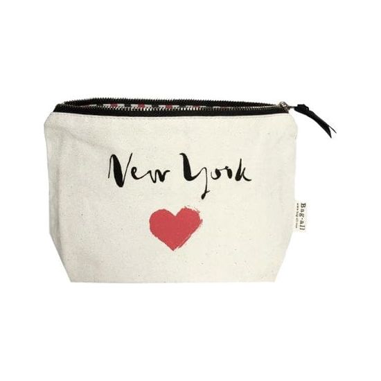 Bag-All - New York Heart Pouch, Cream