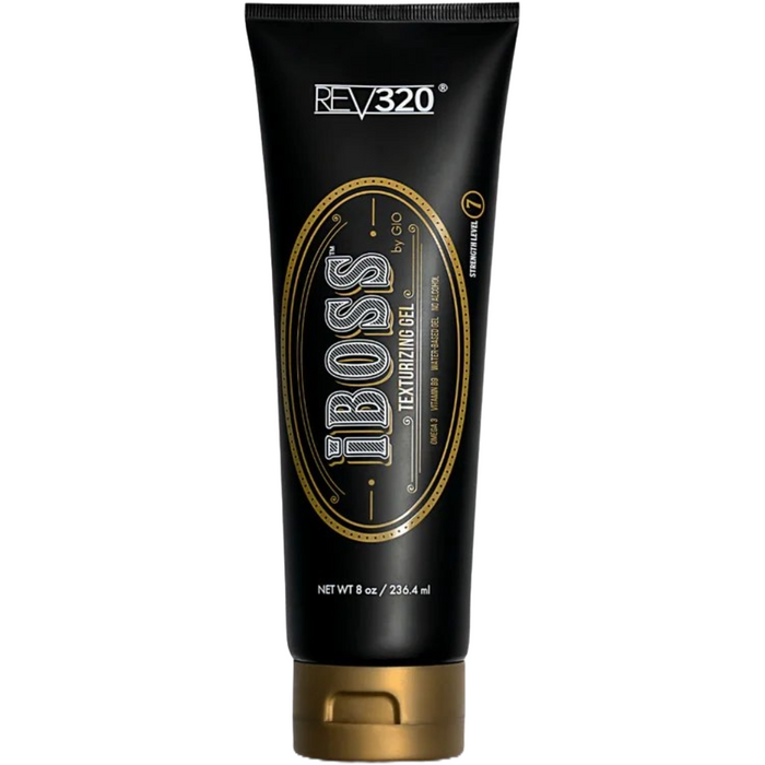 Rev320 Iboss Texturizing Gel 8 Oz - Edge Control Hair Gel - Bold Hold Natural Hair Product - Styling Gel - Medium Hold