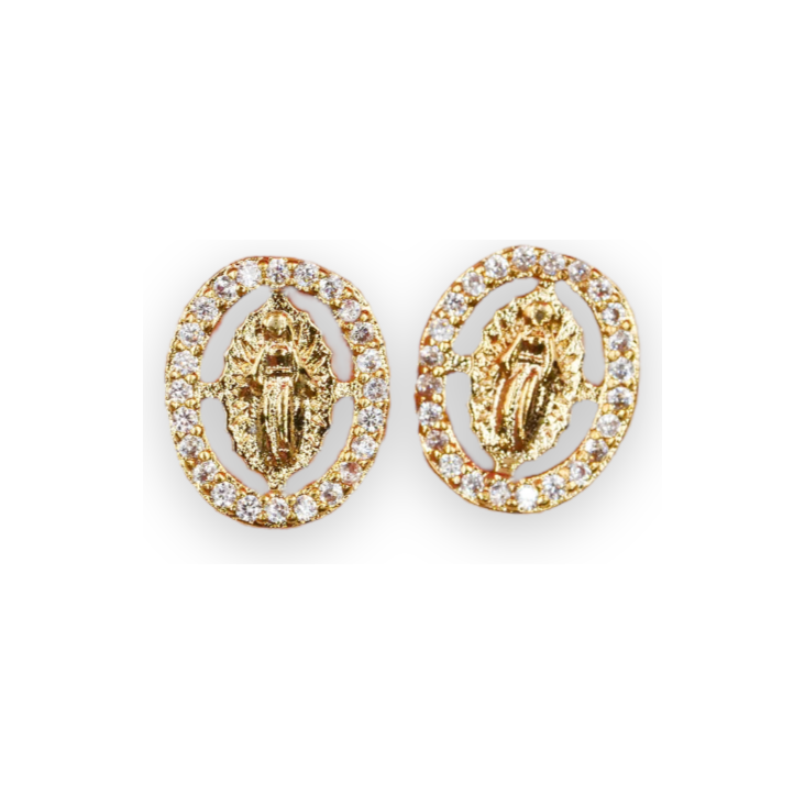 Red Iguana LLC Diamond Oval Outline Charm #108 Charm