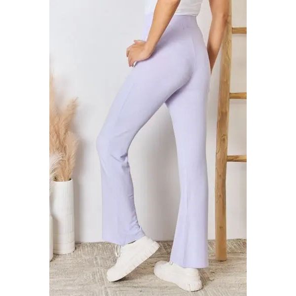 RISEN High Waist Ultra Soft Knit Flare Pants