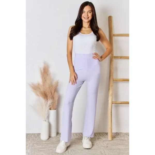 RISEN High Waist Ultra Soft Knit Flare Pants