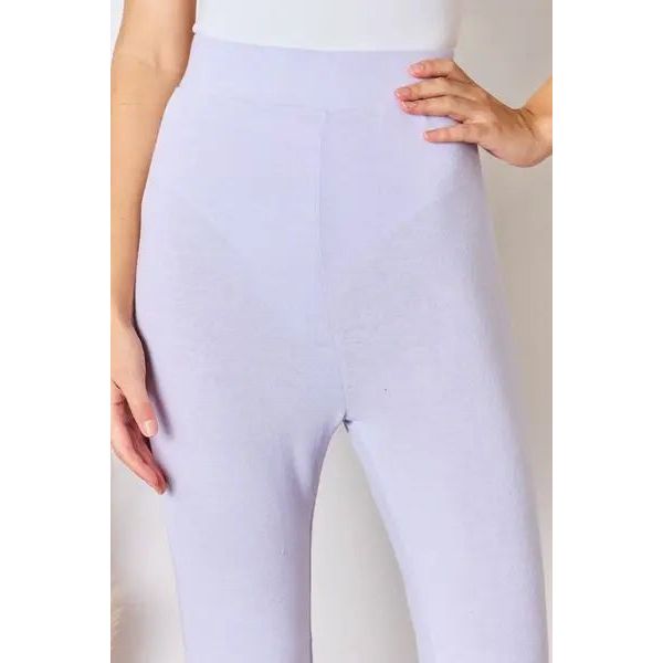 RISEN High Waist Ultra Soft Knit Flare Pants