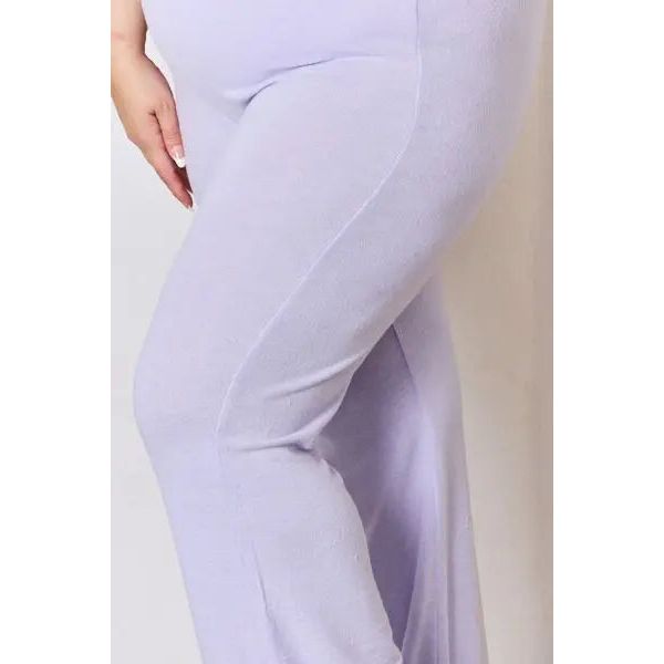 RISEN High Waist Ultra Soft Knit Flare Pants