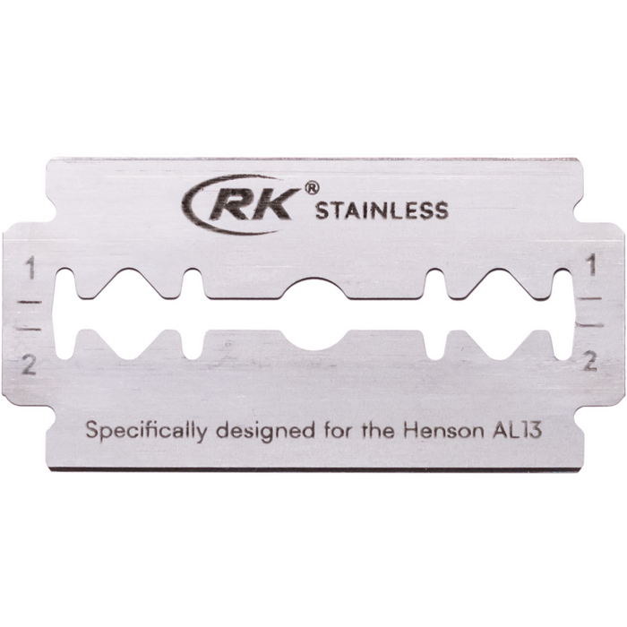 Henson Shaving Steel Blue Aluminum Mild Safety Razor [AL13-V2]