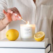 Slow North Rosemary + Lemon - Signature Candle Frosted Candles