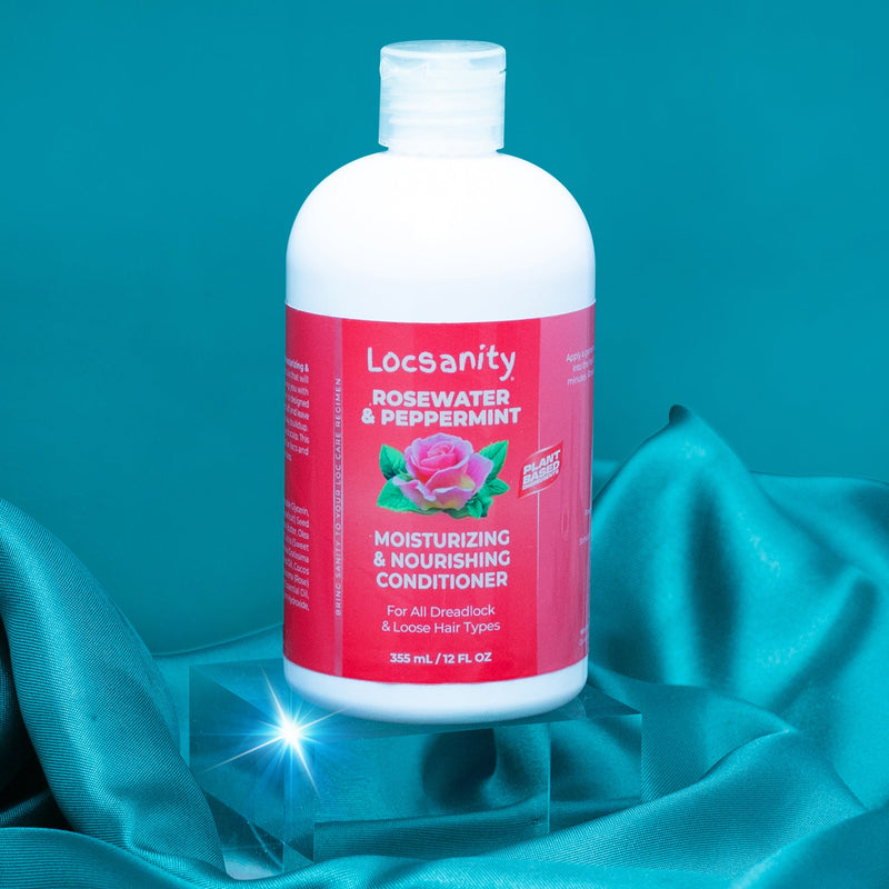 Locsanity Rosewater and Peppermint Moisturizing and Nourishing Conditioner Shampoo & Conditioning