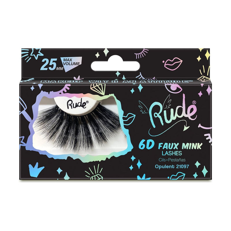 Rude Cosmetics Essential Faux Mink 6D Lashes False Eyelashes