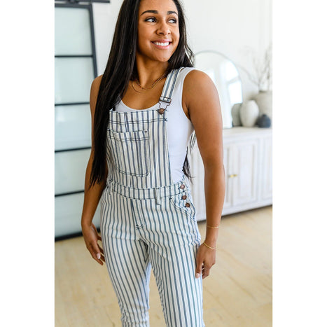 Railroad Stripe Overalls