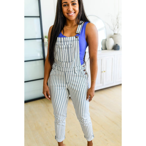 Railroad Stripe Overalls