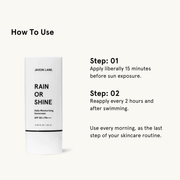JAXON LANE Rain Or Shine - Daily Moisturizing Sunscreen