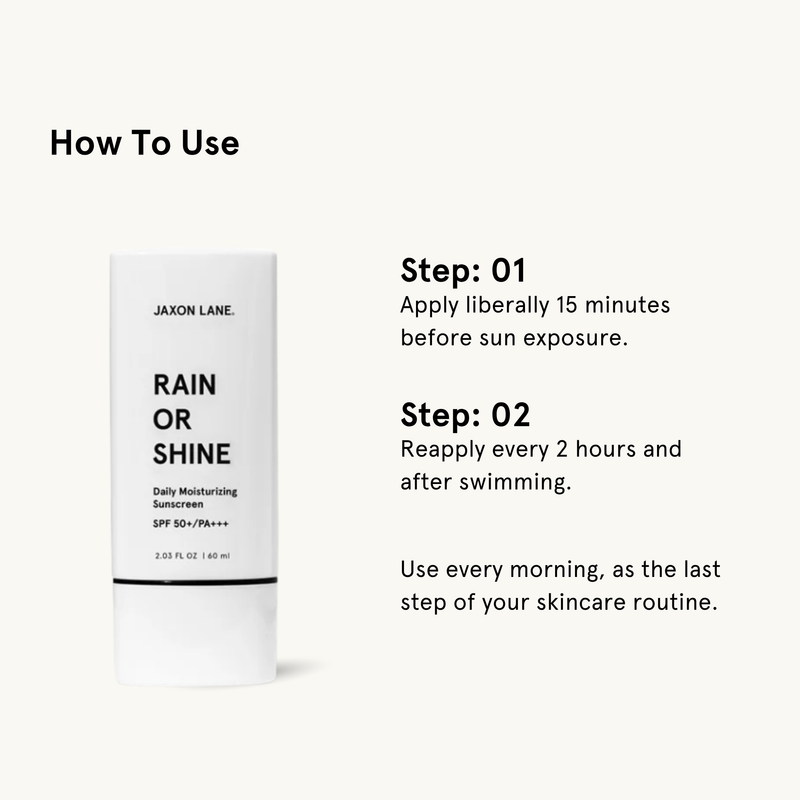JAXON LANE Rain Or Shine - Daily Moisturizing Sunscreen