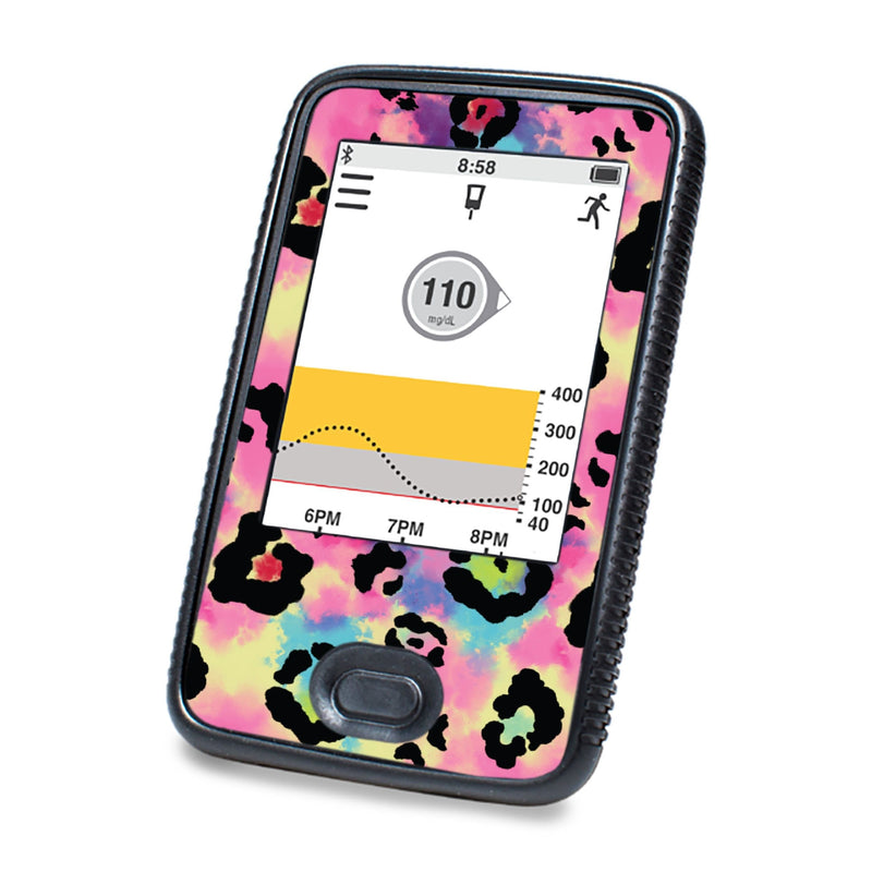 Peelz Rainbow Leopard Designed for DEXCOM G6 Touchscreen Receiver Peelz/Stickers