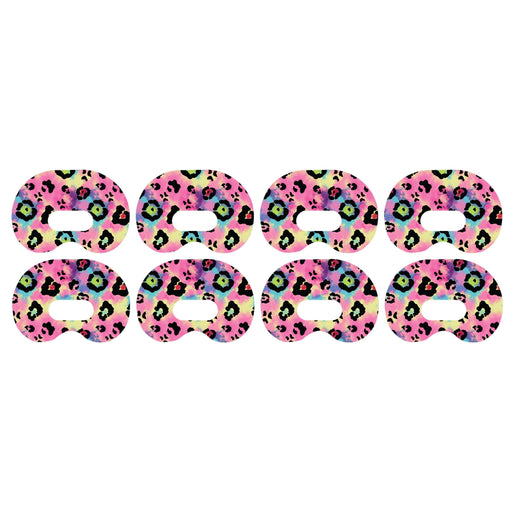 Peelz Rainbow Leopard Medtronic Guardian Connect Patch Tape - Pump Peelz Patch Medical Tape