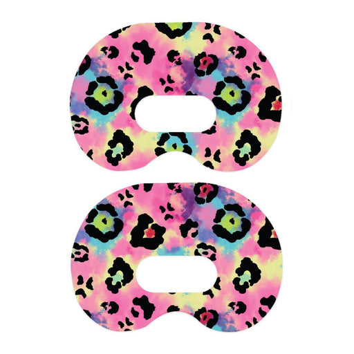 Peelz Rainbow Leopard Medtronic Guardian Connect Patch Tape - Pump Peelz Patch Medical Tape