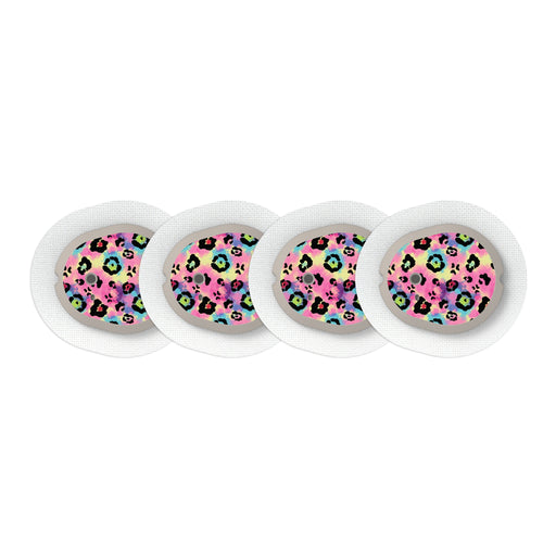 Peelz Rainbow Leopard Sticker Designed for the DEXCOM G7 and Stelo Transmitter Peelz/Stickers
