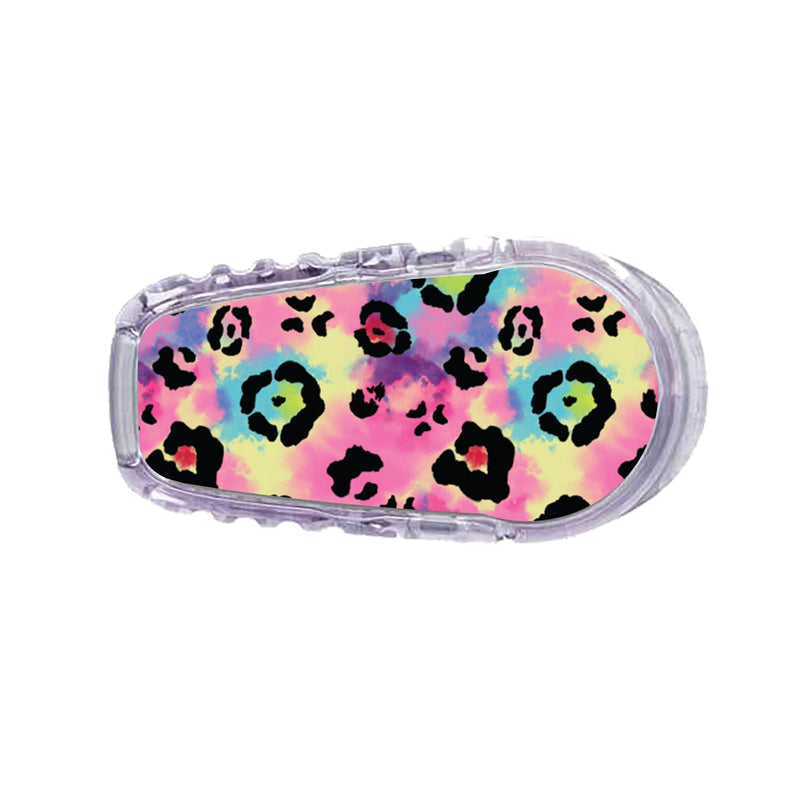 Peelz Rainbow Leopard Sticker Designed for the DEXCOM Transmitter Peelz/Stickers