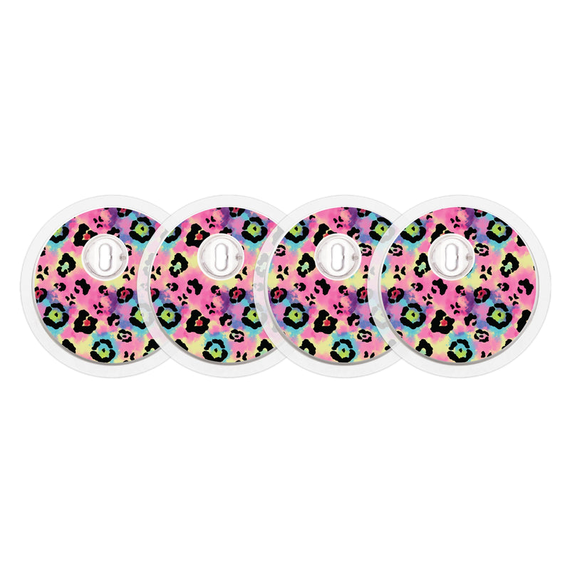 Peelz Rainbow Leopard Sticker Designed for the FreeStyle Libre 3 Plus & Lingo  Sensor Peelz/Stickers