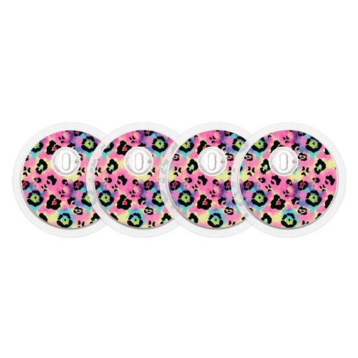 Peelz Rainbow Leopard Sticker Designed for the FreeStyle Libre 3 Plus & Lingo  Sensor Peelz/Stickers
