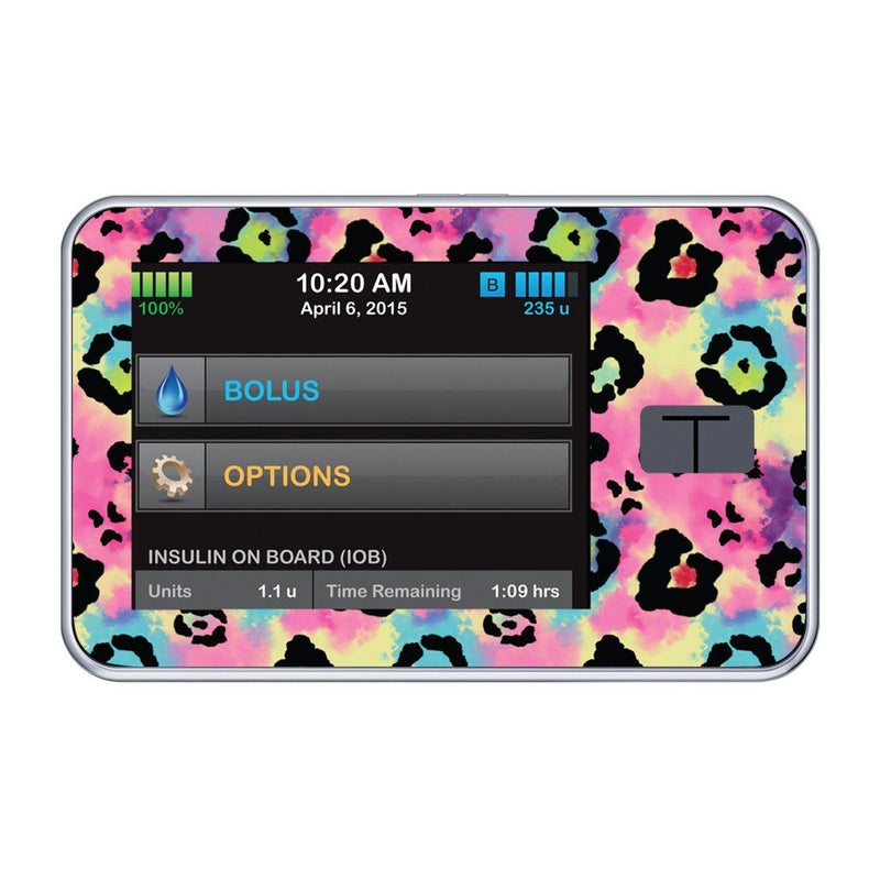 Peelz Rainbow Leopard Sticker for Tandem t:slim Peelz/Stickers