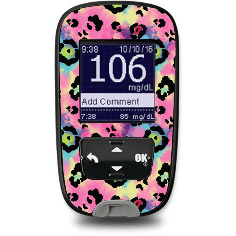 Peelz Rainbow Leopard Sticker for the Accu-Chek Guide Glucometer Peelz/Stickers