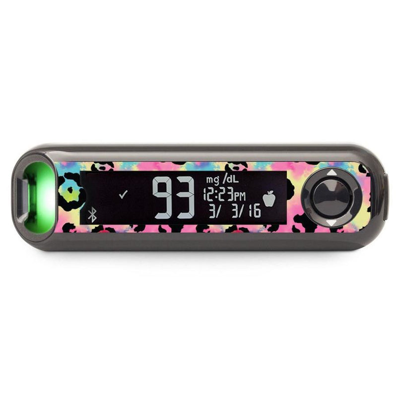 Peelz Rainbow Leopard for Bayer Contour© Next One Glucometer Peelz/Stickers