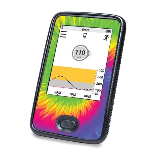 Peelz Rainbow Tie Dye Designed for DEXCOM G6 Touchscreen Receiver Peelz/Stickers