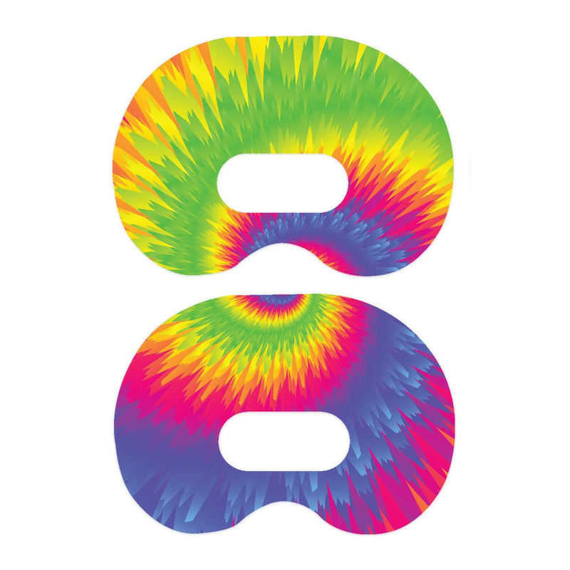 Peelz Rainbow Tie Dye Medtronic Guardian Connect Patch Tape - Pump Peelz Patch Medical Tape