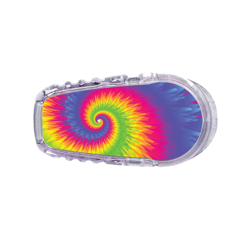 Peelz Rainbow Tie Dye Sticker Designed for the DEXCOM Transmitter Peelz/Stickers