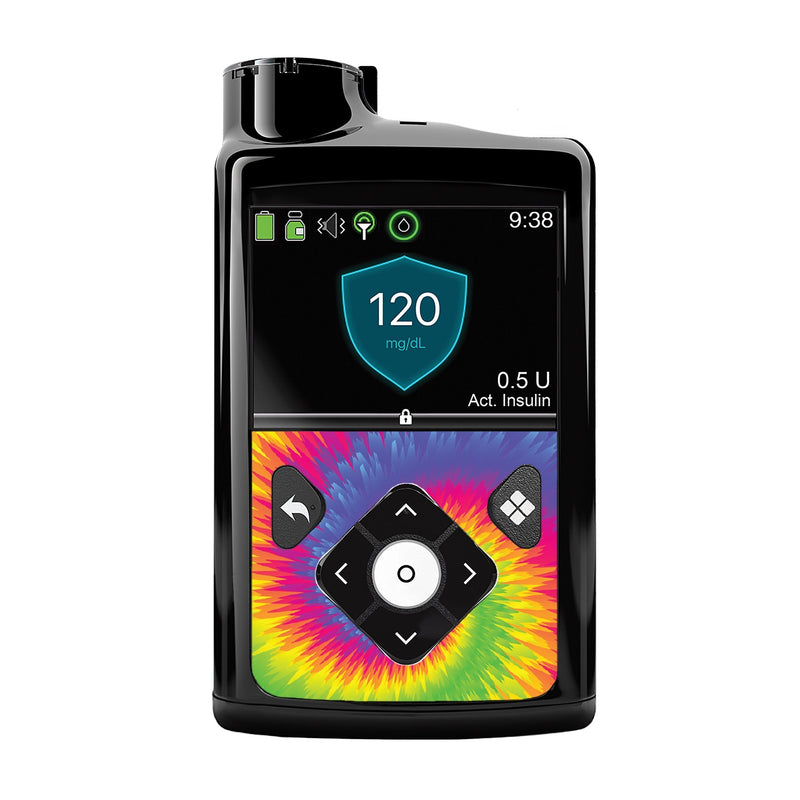 Peelz Rainbow Tie Dye for Medtronic MiniMed 770G & 780G Peelz/Stickers