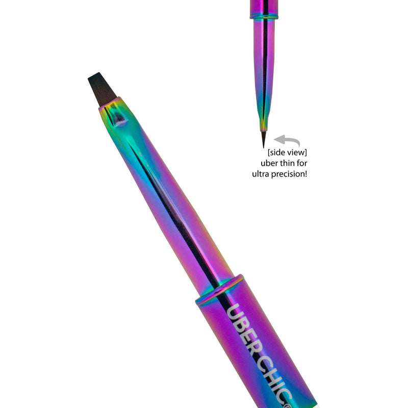 UberChic Beauty Small Clean Up Brush - Rainbow Brush