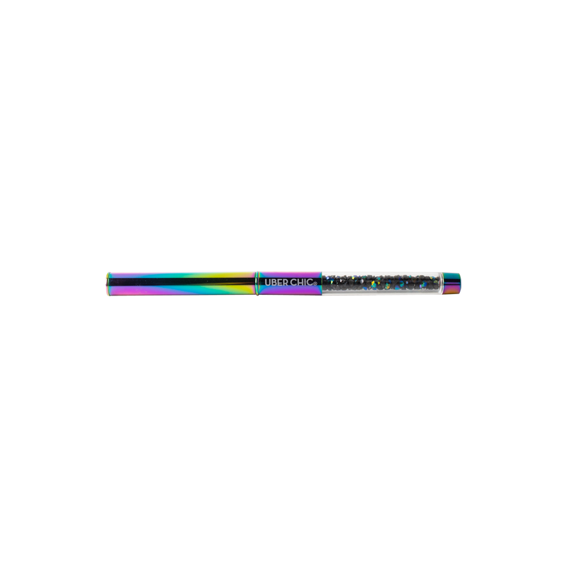 UberChic Beauty Rainbow Oval Gel Clean Up Brush Brush