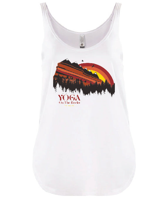 Rainbow Yoga on the Rocks Tank Top