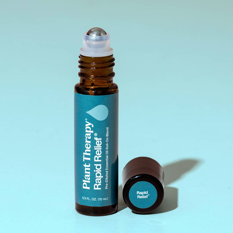 Plant Therapy Rapid Relief Essential Oil Blend Pre-Diluted Roll-On Essential Oil