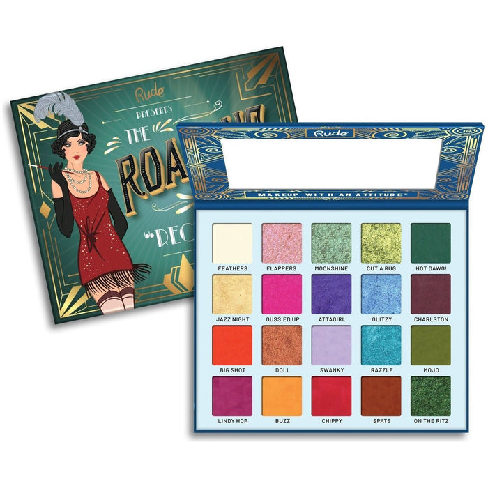 Rude Cosmetics - Rude Cosmetics - The Roaring 20's Eyeshadow Palette Cardboard Display Set, 24 pcs