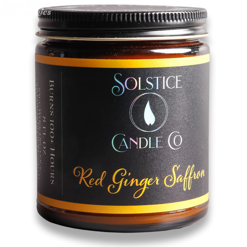 SageWork Organics Red Ginger Saffron Candle Scented Candles
