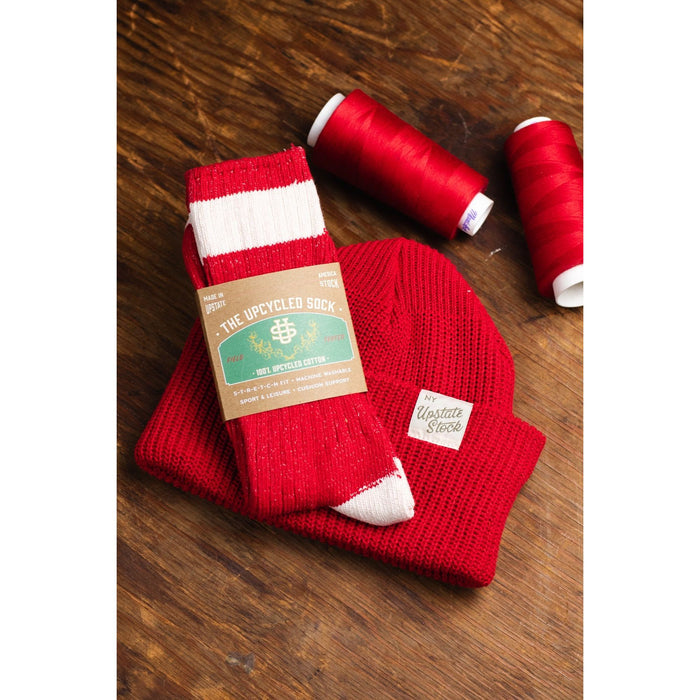 Upstate Stock The Upcycled Sock - Cherry Red