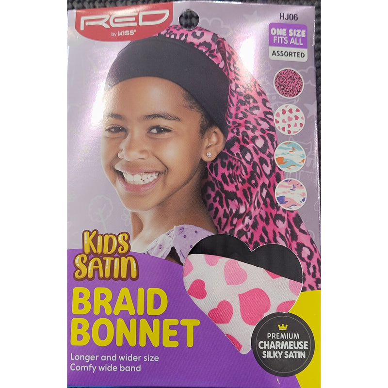 Mill's Beauty Supply Red By Kiss Satin Braid Bonnet Hair Accessories