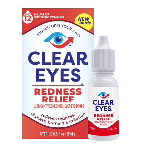 Clear Eyes Clear Eyes 12 Hour Relief Eye Drops 24 Piece Retail Floor Display Personal Care White Smoke