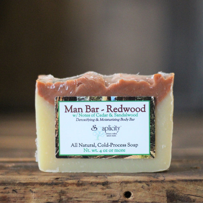 Soaplicity Redwood Soap Man Bar Soap Bar