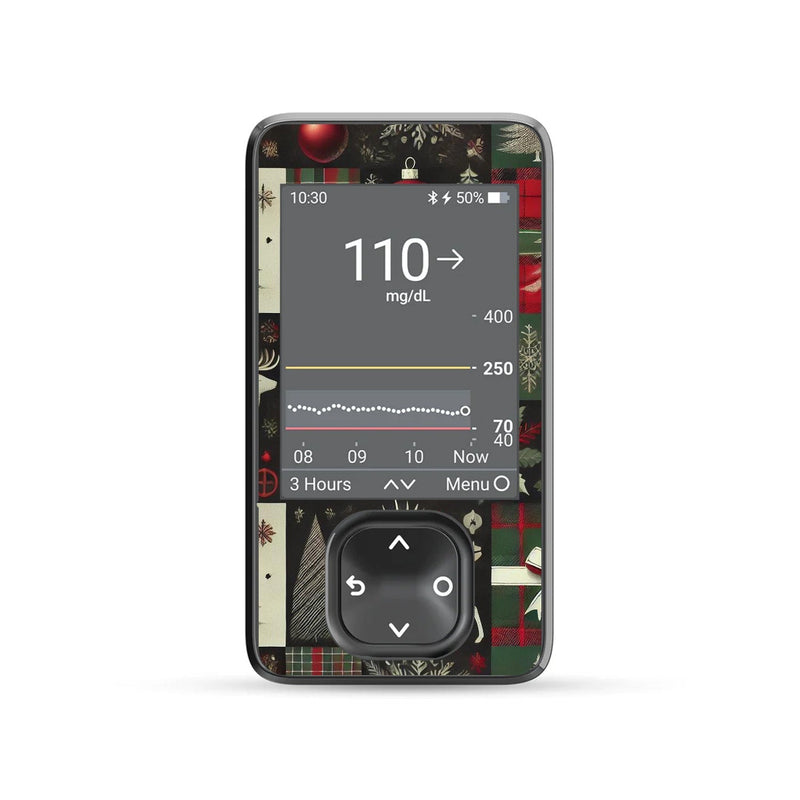 Peelz Reindeer Paper Sticker for DEXCOM G7 and G6 Touchscreen Receiver Peelz/Stickers