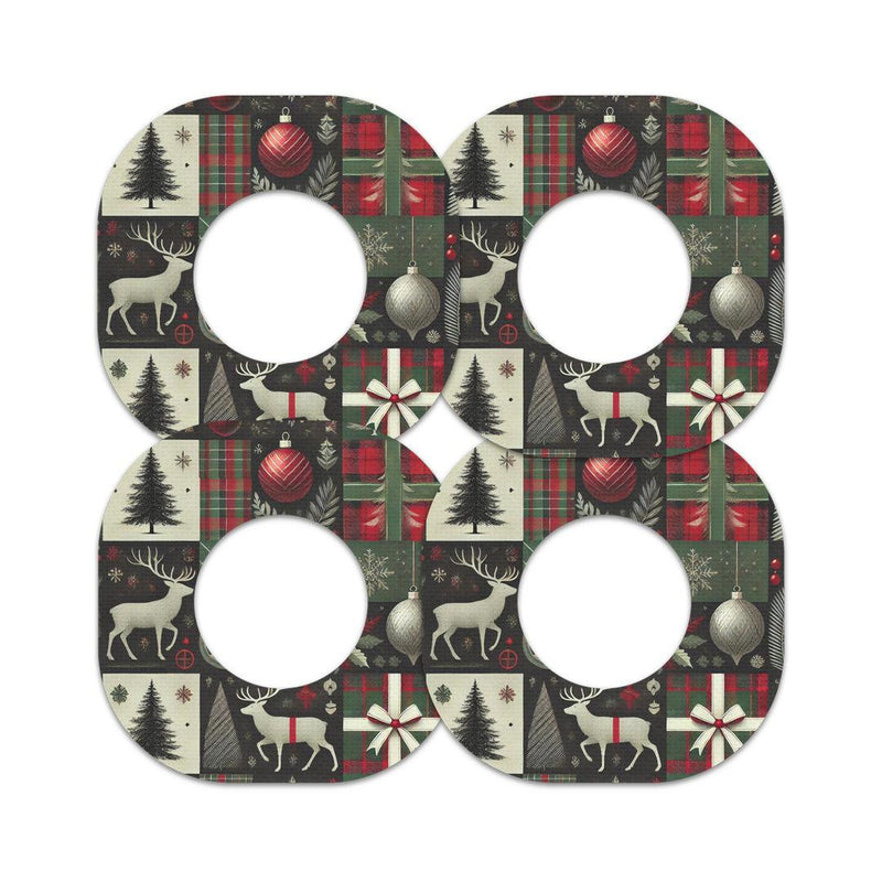 Peelz Reindeer Paper Dexcom G7 and Stelo Patch Tape - Pump Peelz Patch Medical Tape