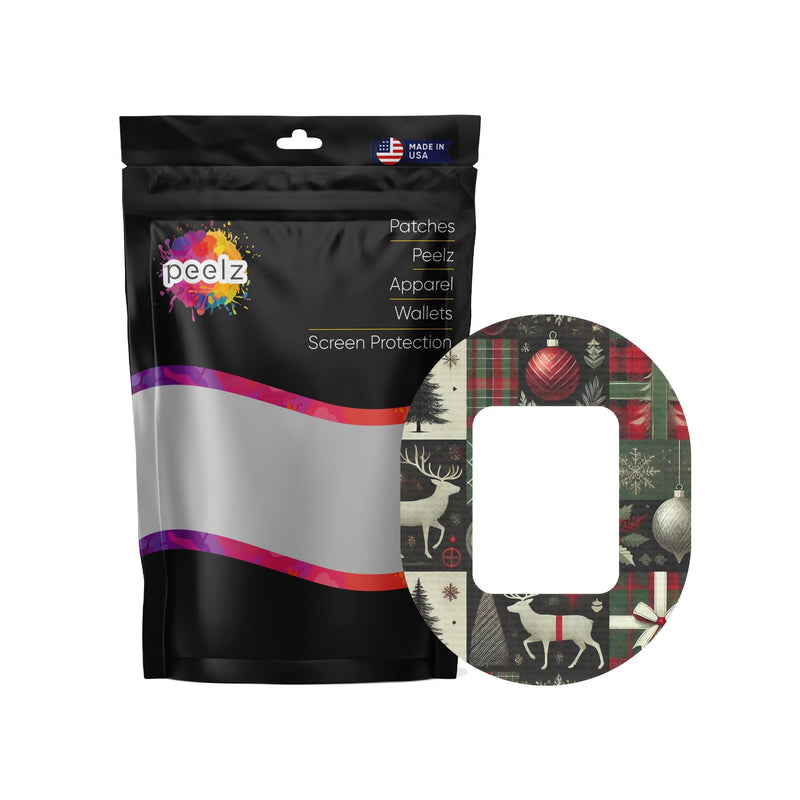 Peelz Reindeer Paper Tandem Mobi Patch Tape - Pump Peelz Patch Medical Tape