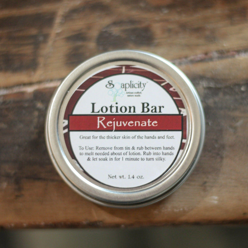 Soaplicity Rejuvenate Lotion Bar with Arnica Oil Lotion Bar