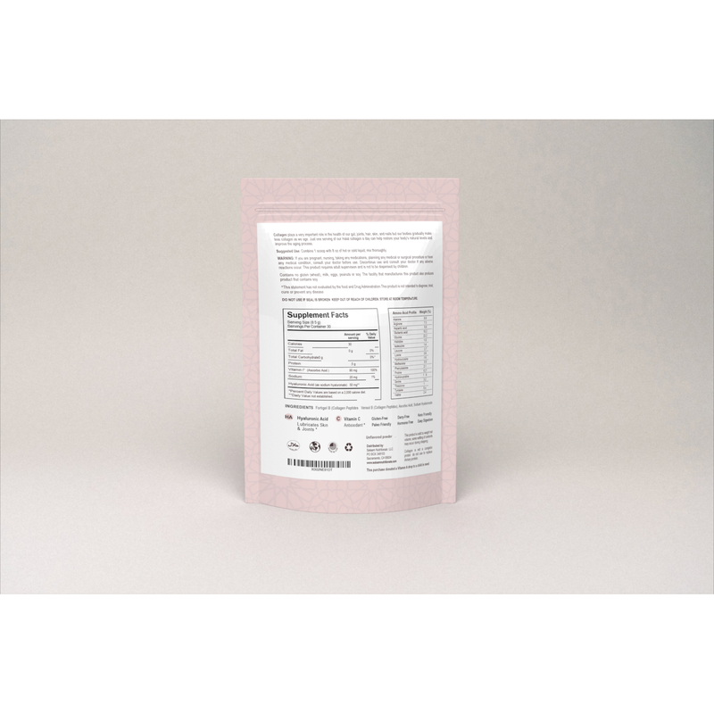 Salaam Nutritionals Pure Halal Collagen Hydrolyzed Peptides Type 1 & 3 Powder - With Vitamin C & Hyaluronic Acid | Salaam Nutritionals