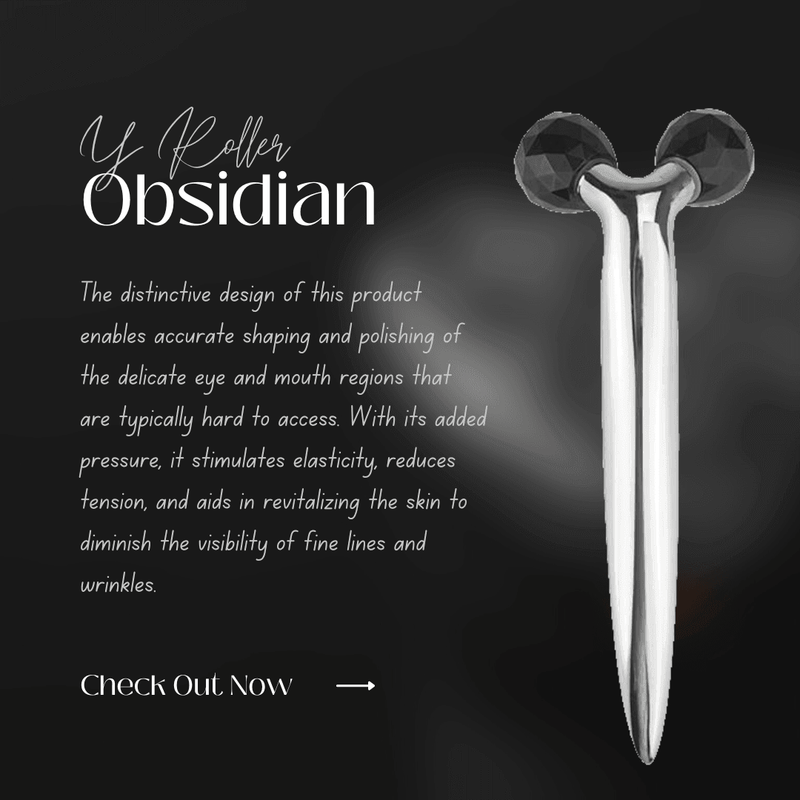 ZAQ Skin & Body ZAQ Black Obsidian Y Facial Roller