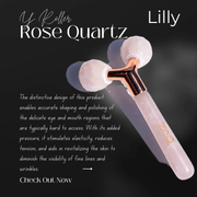 ZAQ Skin & Body Lilly Rose Quartz Relief Facial Roller